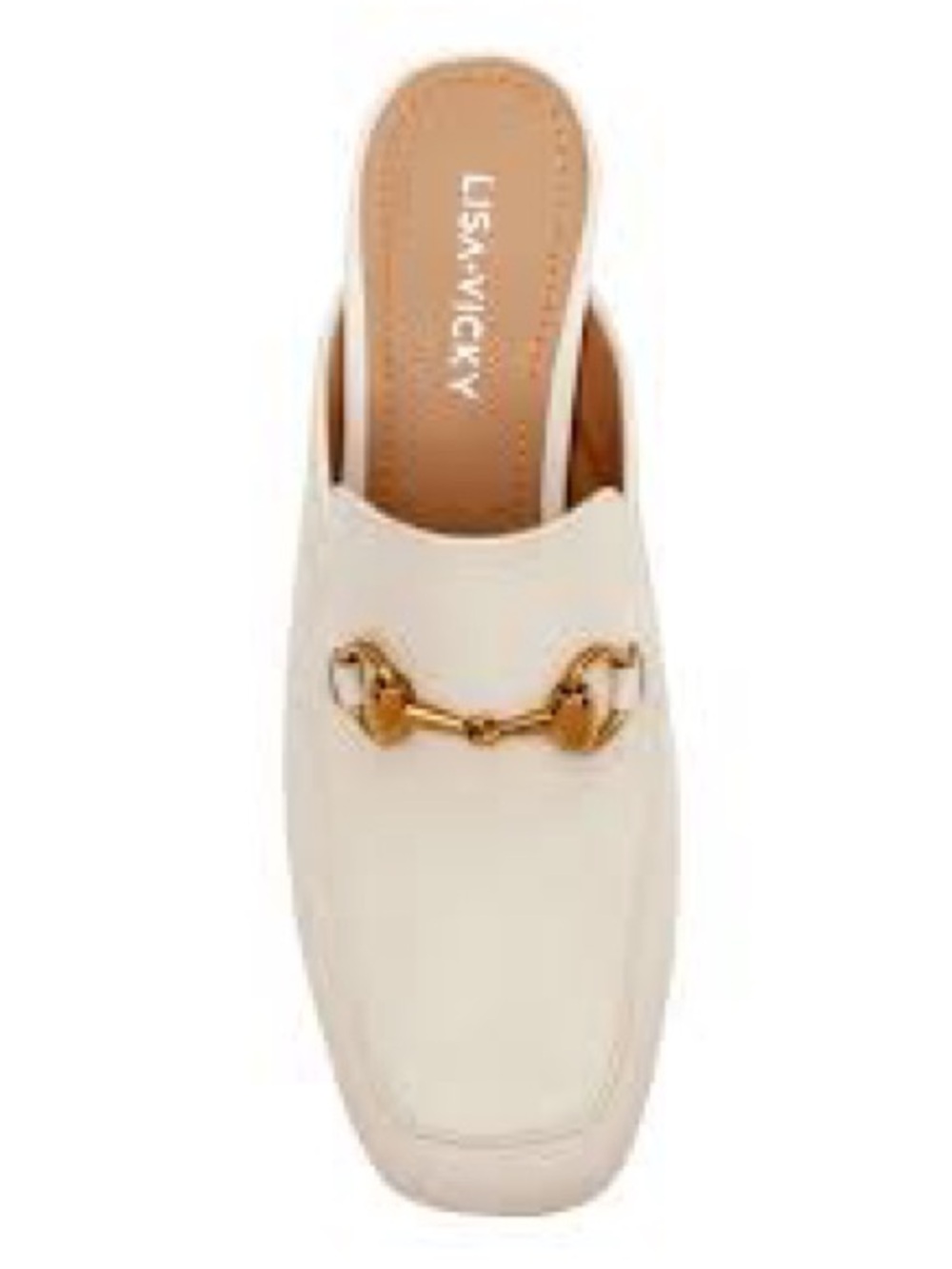 Lisa Vicky Cream Slip-On Loafer with Gold Horsebit